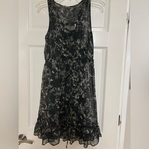 Converse One Star Women's Black And Gray Camouflage Pattern Sheath Dress Small